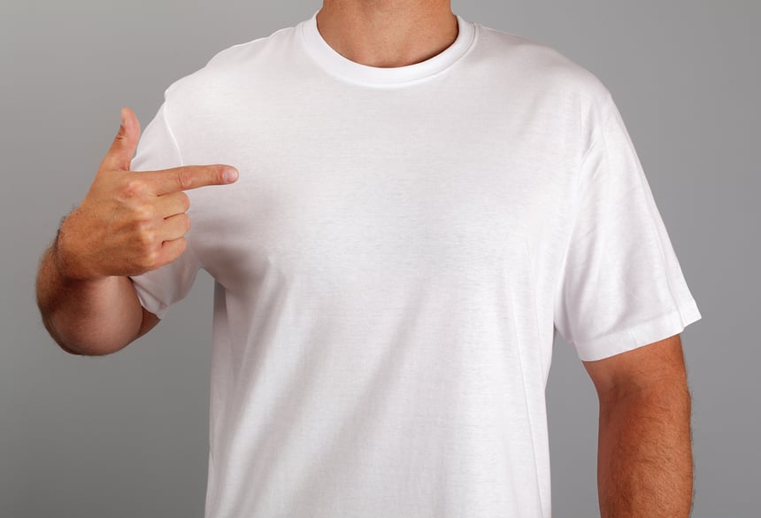 Gynecomastia and chest fat can look identical under a t-shirt